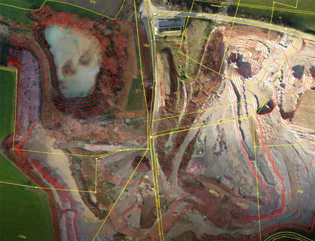 High quality digital map produced by Sensorem's aerial surveying technology.